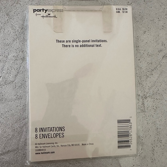 NWT 2 of Vintage Party Express from Hallmark, 8 Invitations 8 Envelopes Floral - Picture 6 of 10